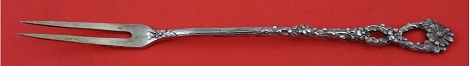 Pickle Fork cast flowers 800 silver AMD = Adam Manns and Sohn in Hanau 6 3/4